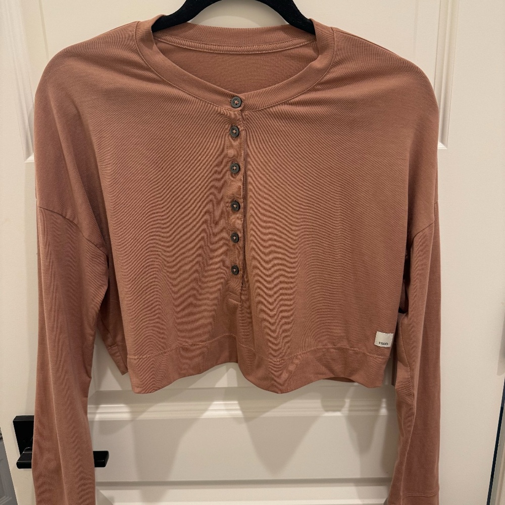 Vuori Avalon Cropped Henley XS